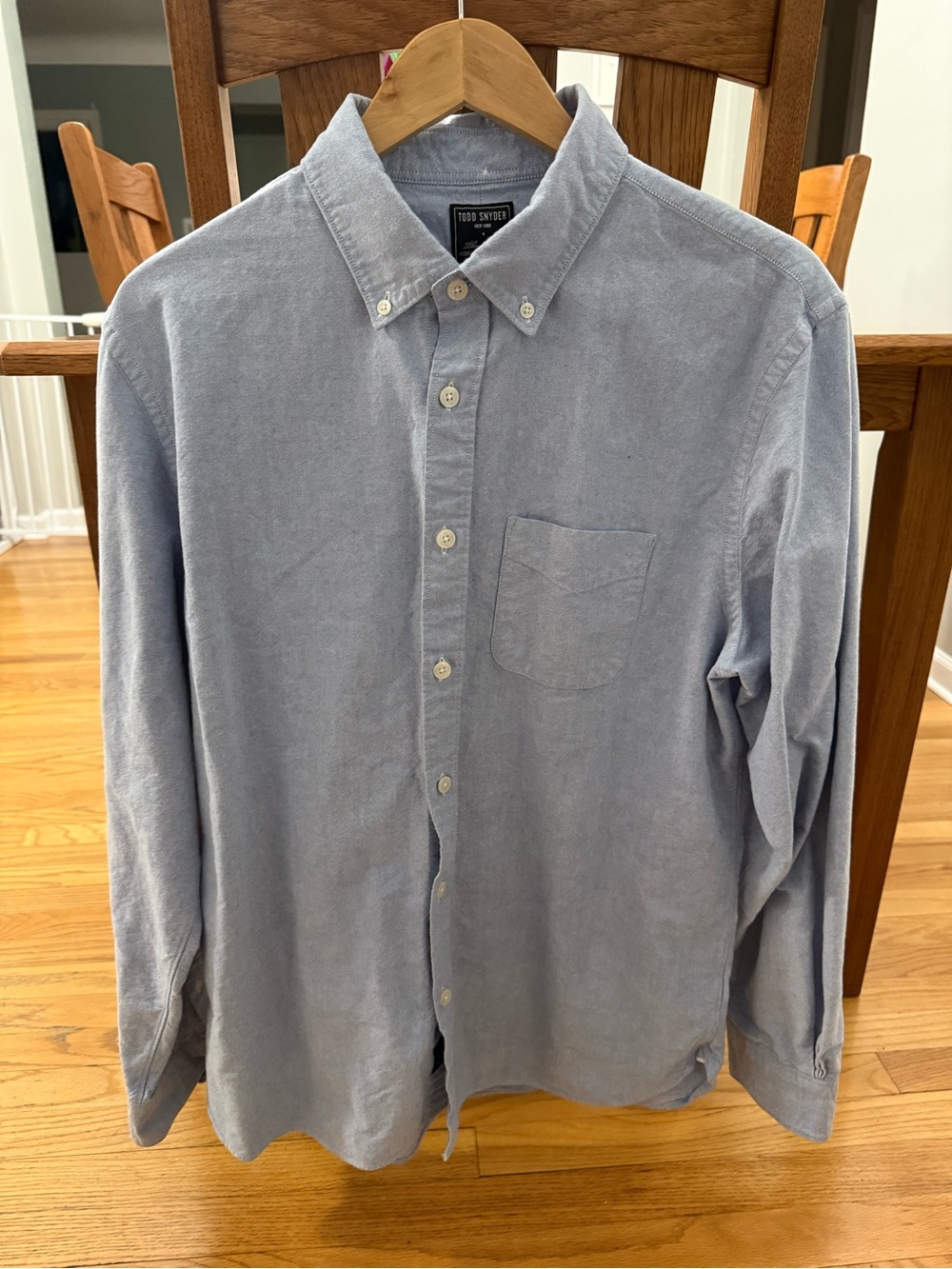 Todd Snyder Men’s Light Blue Oxford Button-Down Shirt